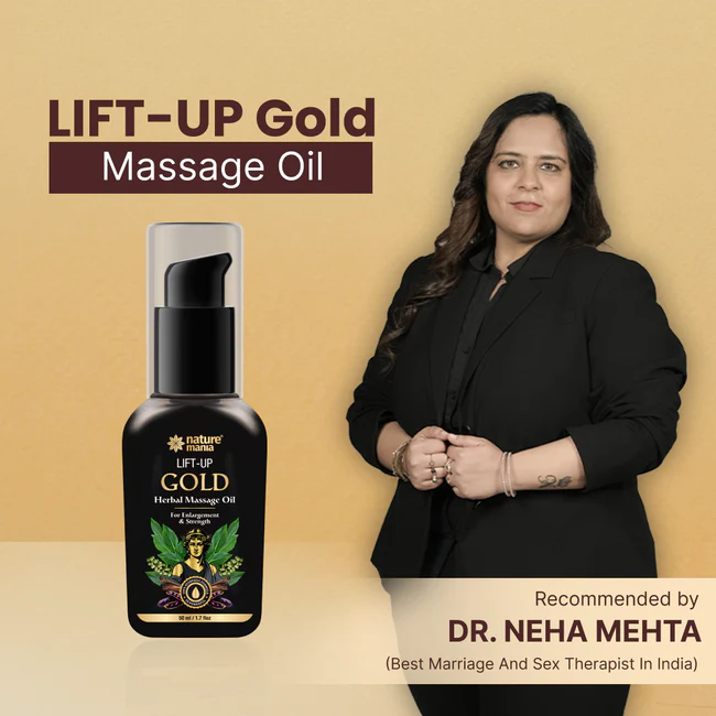 Lift-up Gold Herbal Massage Oil For Men-Enjoy Better Intimacy - Image 3