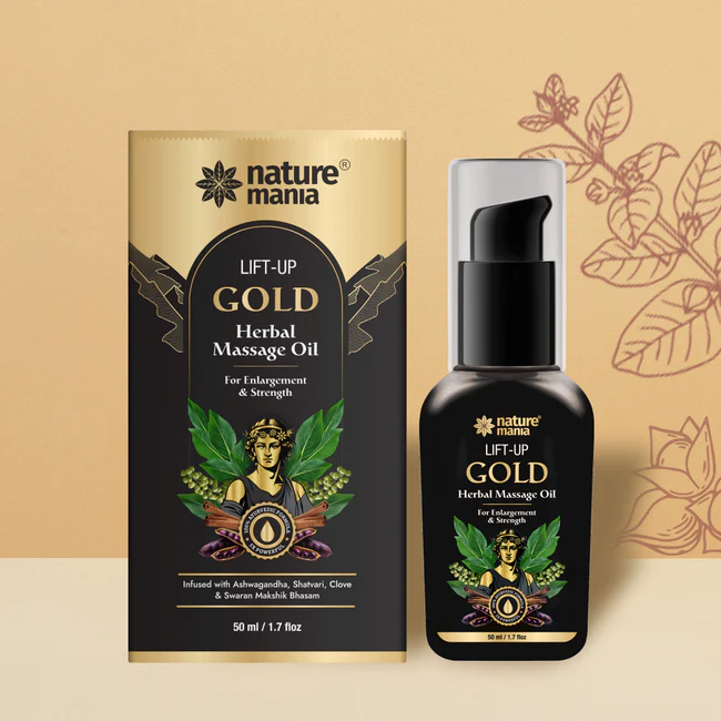 Lift-up Gold Herbal Massage Oil For Men-Enjoy Better Intimacy