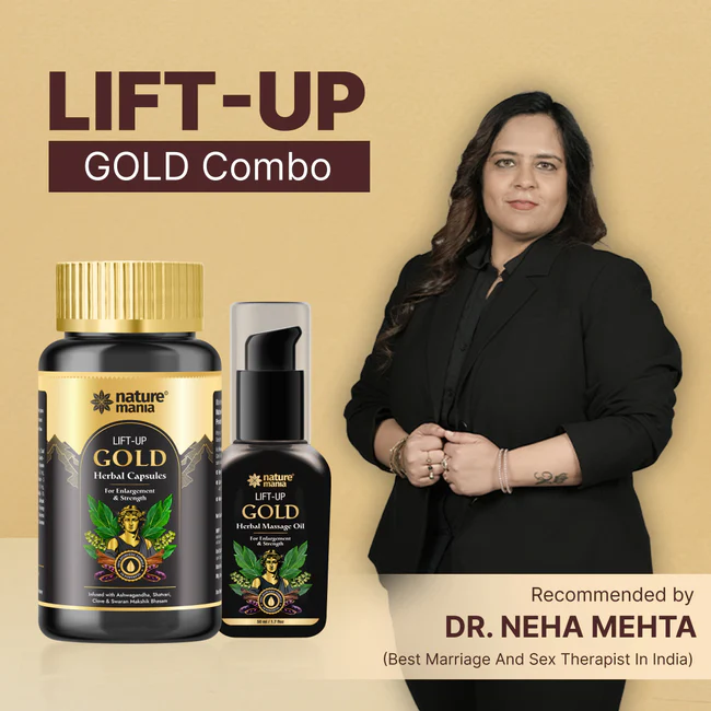 Lift-Up Gold Combo ( Oil+ Capsule) for Men - Image 7