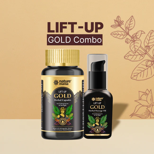 Lift-Up Gold Combo ( Oil+ Capsule) for Men