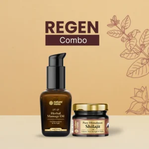 Nature Mania Regen Combo (Lift-up Massage oil 50ml + Pure Himalayan Shilajit Raisin 30gm)