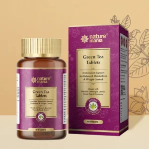 Nature Mania Green Tea Tablets-60N | Weight Loss | Fat Burner for Men and Women