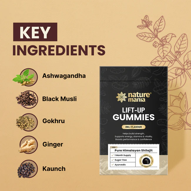 Lift-Up Gummies – Power-Packed with Pure Himalayan Shilajit | Imli Flavour | 60 Gummies | - Image 6