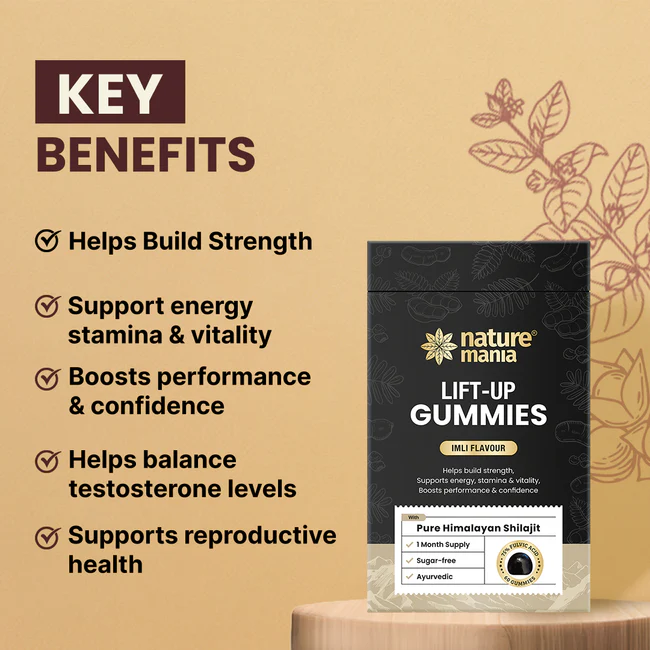 Lift-Up Gummies – Power-Packed with Pure Himalayan Shilajit | Imli Flavour | 60 Gummies | - Image 5