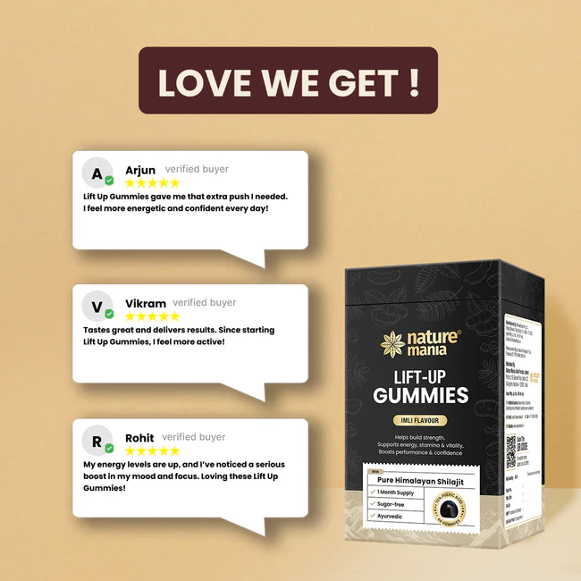 Lift-Up Gummies – Power-Packed with Pure Himalayan Shilajit | Imli Flavour | 60 Gummies | - Image 2