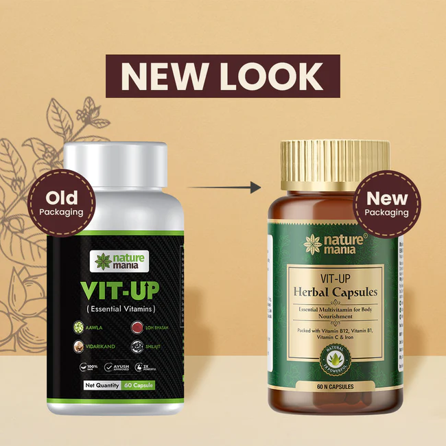 Nature Mania Vit-up Capsule (Vit D and Vit B12 Multivitamin) - 60 Capsules - Image 4