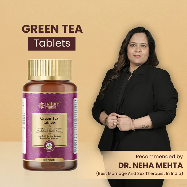 Nature Mania Green Tea Tablets-60N | Weight Loss | Fat Burner for Men and Women - Image 10