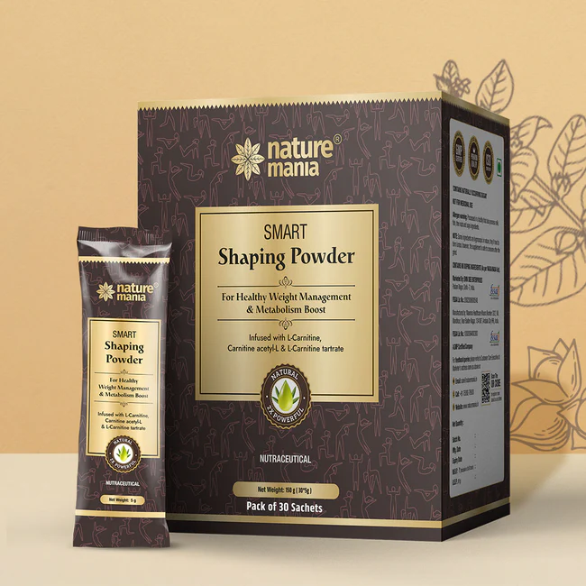 Nature Mania Smart Shaping Powder | Weight Loss | Fat Burner - Pack of 30 Sachets x 5gm each