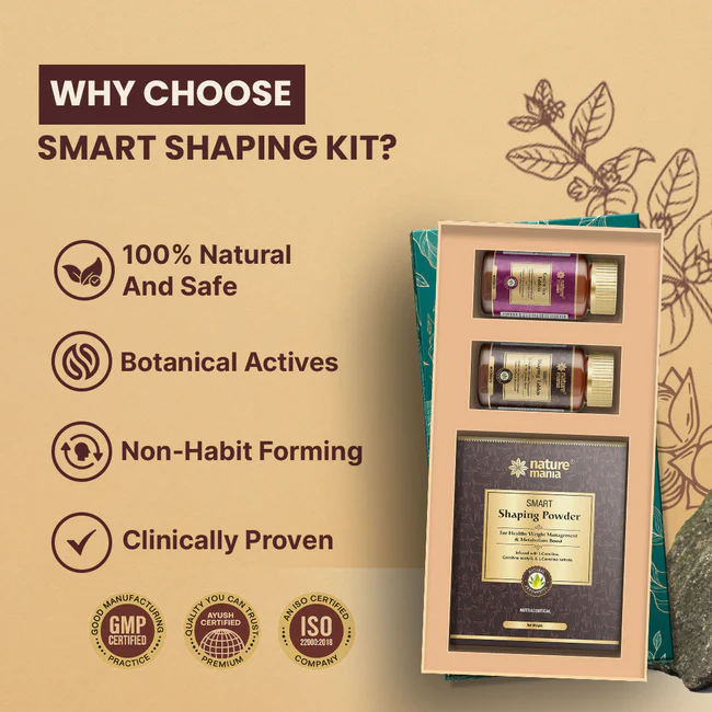 Nature Mania Smart Shaping Kit | Weight Loss kit for Men and Women | Fat Burner Combo - Image 3